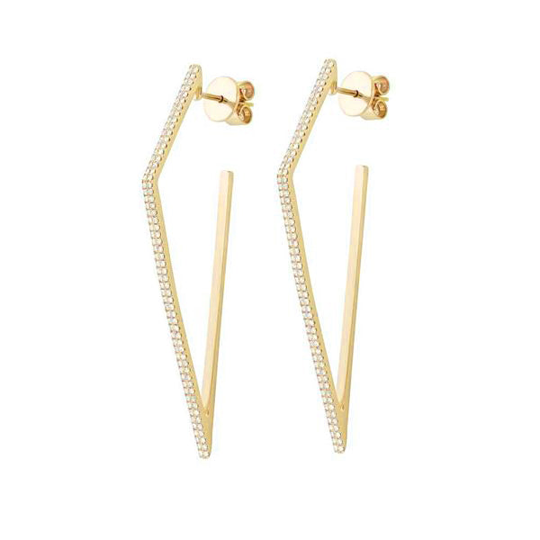 14K GOLD DIAMOND MYRA EARRINGS