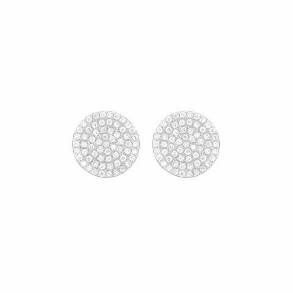 14K GOLD DIAMOND MEDIUM ANNIE CIRCLE STUDS