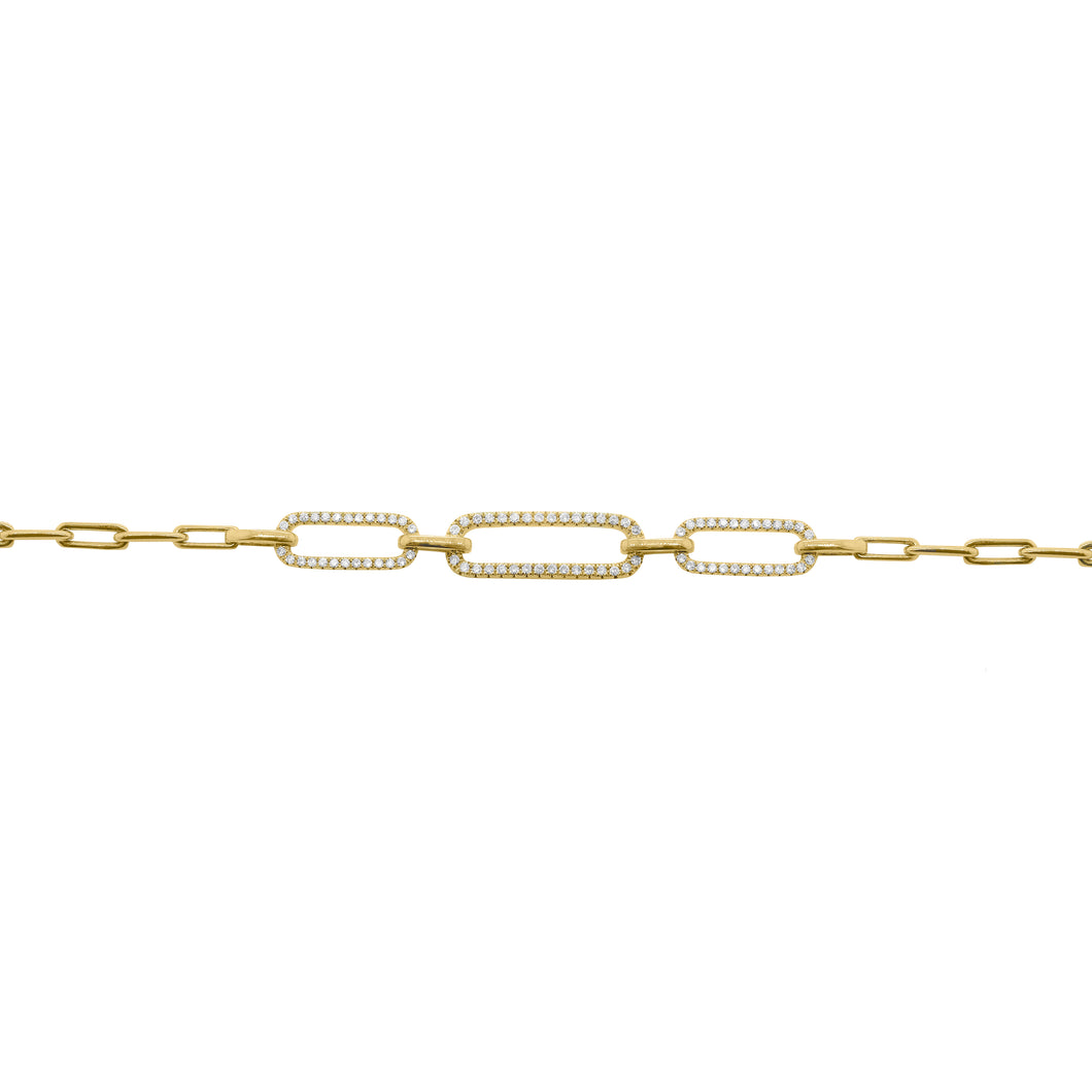 14K GOLD DIAMOND MICHELLE BRACELET